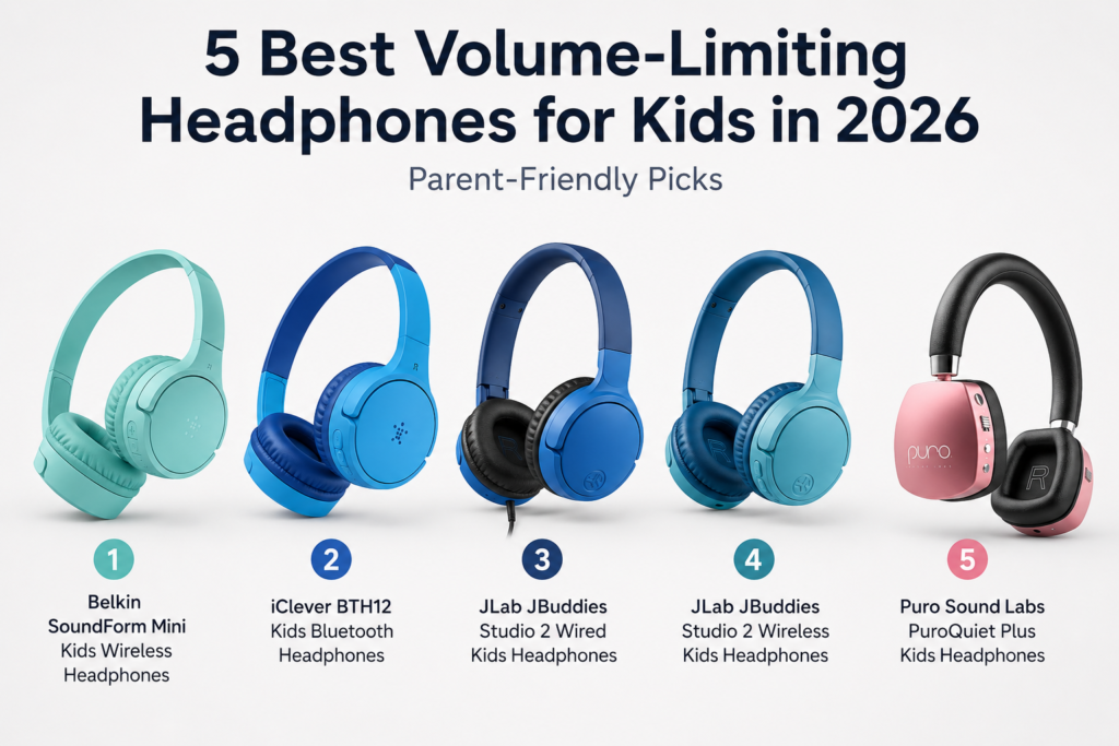 5 Best Volume-Limiting Headphones for Kids in 2026