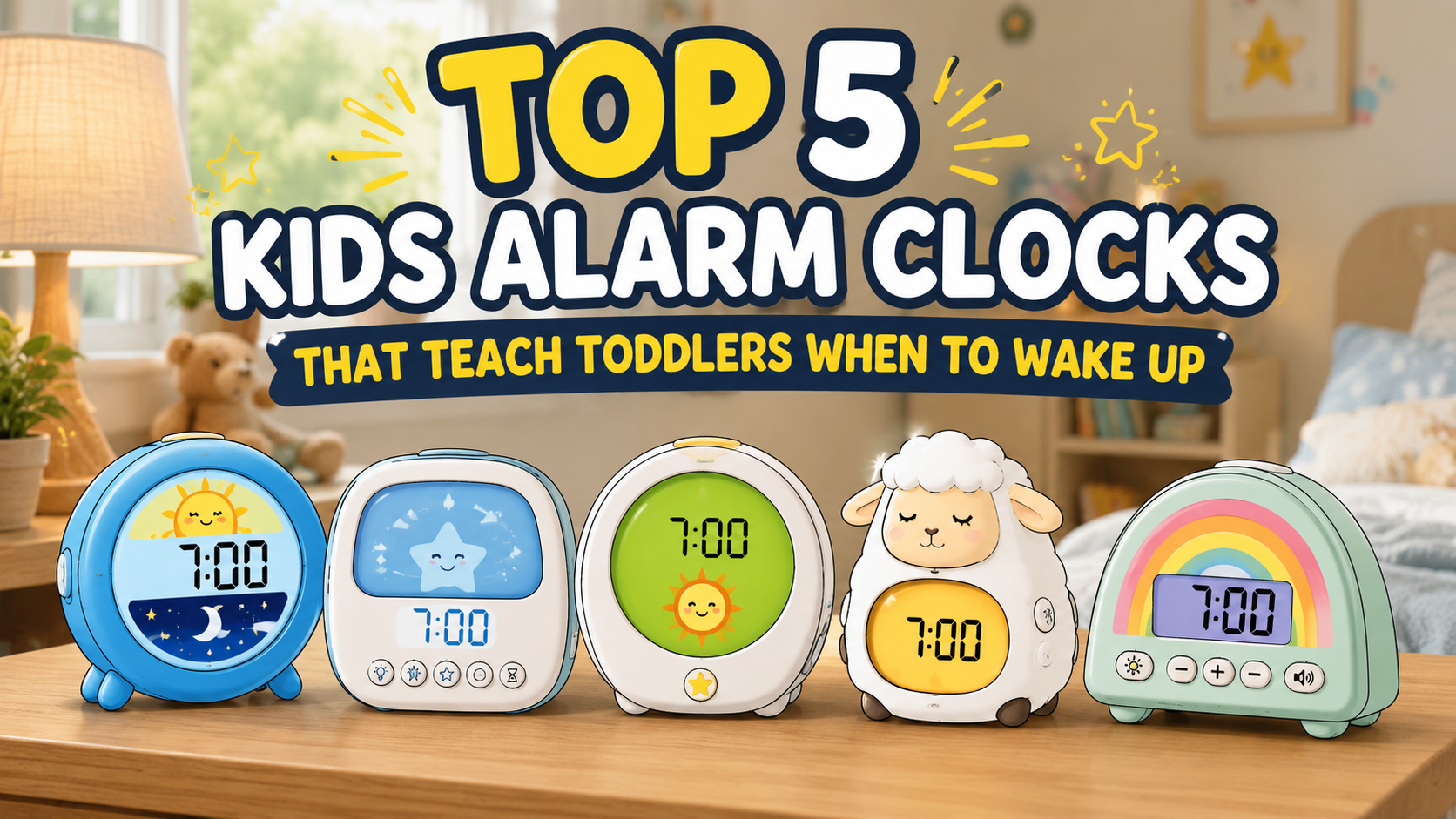 Kids Who Won’t Stay in Bed: Alarm Clocks That Teach Toddlers When to Wake Up