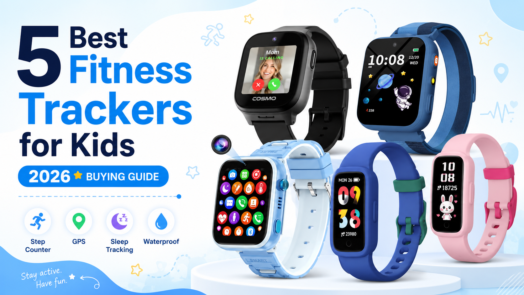 5 Best Fitness Trackers for Kids in 2026: From Simple Step Counters to GPS Smartwatches