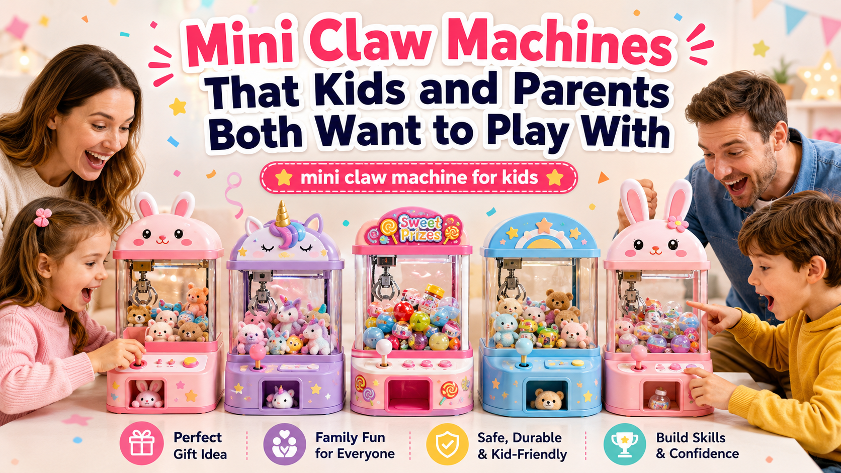 Mini Claw Machines That Kids and Parents Both Want to Play With
